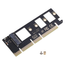2X M.2 NVMe SSD to PCI-E 3.0 X16/X8/X4 Desktop SSD Adapter Card Support 2230 2242 2260 2280 Hard Drive Expansion Card