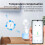 3X Sensor Inteligente de Temperatura e Umidade Graffiti Zigbee  Home Link Sensor Sem Fio de Temperatura e Umidade 7