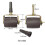 Bed Casters, Bed Frame Wheels Rollers for Bed Replacement Parts Heavy Capacity Bed Roller Wheels with Brakes 8