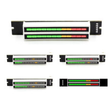 2X Dubbele 12-Niveau Audio-Indicator LED-Licht VU-Meter Stereoversterkerbord Verstelbare Lichtsnelheidsbord met AGC-Modus DIY