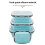 Silicon Lunch Box Flat Stacks Foldable Food Storage Containers with Lids Leftover Meal Box for Kitchen 4 Pack 3