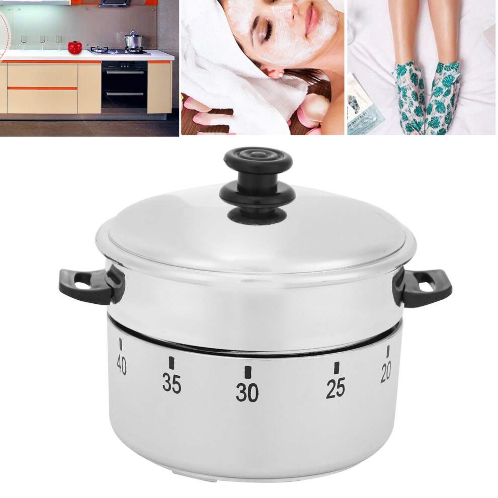 Rotating Mechanical Timer for Beauty Salon 60 Min Wind Up Countdown Alarm
