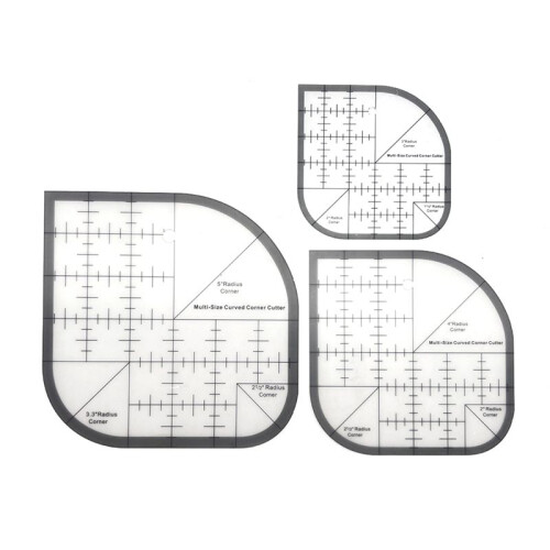 Curved Corner Cutter Quilting Ruler,Sewing Ruler,Acrylic Patchwork Quilting Templates Tools