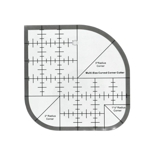 Curved Corner Cutter Quilting Ruler,Sewing Ruler,Acrylic Patchwork Quilting Templates Tools 1