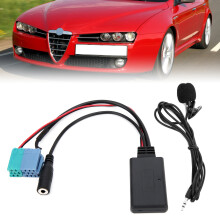Fiat Grande Punto 12V DC Microphone Adapter AUX Cable Bluetooth 5.0 Replacement
