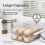Clear Plastic Egg Holder for Fridge, Automatic Rolling Egg Container for Kitchen Storage and Organizer, Set of 2 2