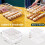 Clear Plastic Egg Holder for Fridge, Automatic Rolling Egg Container for Kitchen Storage and Organizer, Set of 2 6