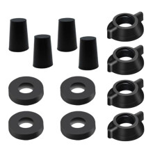 Replacement Kit for Water Filter System Elements - 4 Wing Nuts, 4 Washers & 4 Silicone Blocking Plugs