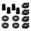 Replacement Kit for Berkey Water Filter System Elements - 4 Wing Nuts, 4 Washers & 4 Silicone Blocking Plugs 2