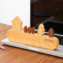 Solid Wood Key Hook Rack Non-Toxic Key Storage Holder Wall Mount Coat Rack Household Sundries