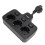 Power Socket with Switch 3-Way Multi Outlets Extender, Black, 14.8x10.8cm 1