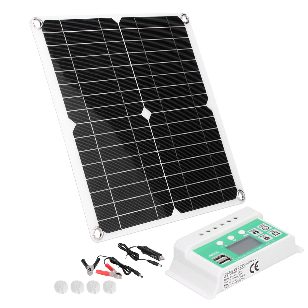 Outdoor 40W 18V Monocrystalline Flexible Solar Panel With 20A Solar Controller 4621390865411