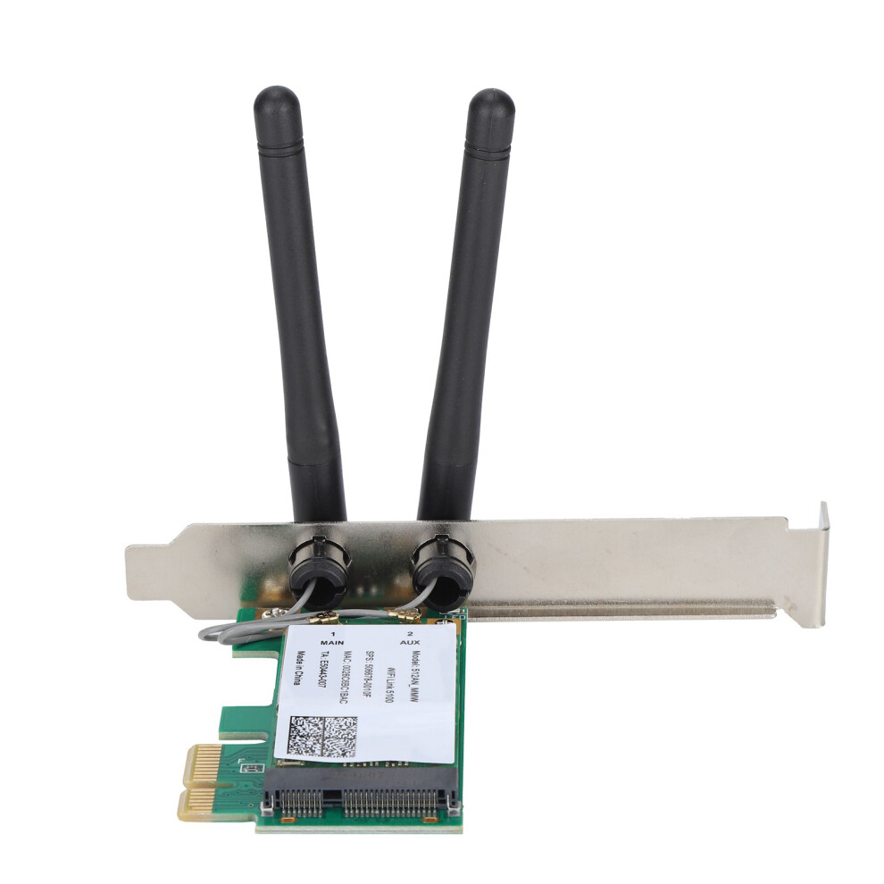 Dualband Wifi Adapter Pcie 300Mbps For Desktop, Pcb Green 7891390865361