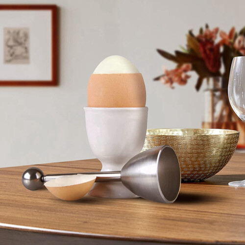 6X Egg Cutters, Egg Slicer Kitchen Egg Opener Tool Egg Cracker Remover Egg Shells Separator for Hard Soft Boiled Eggs 2