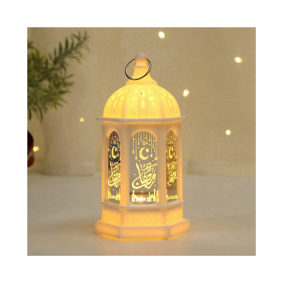 3X Eid Mubarak Led Lantern Ornaments Ramadan Lantern Nightlight Lighting Home Decorations Ramadan Festival Party Gifts,F 4711119931494