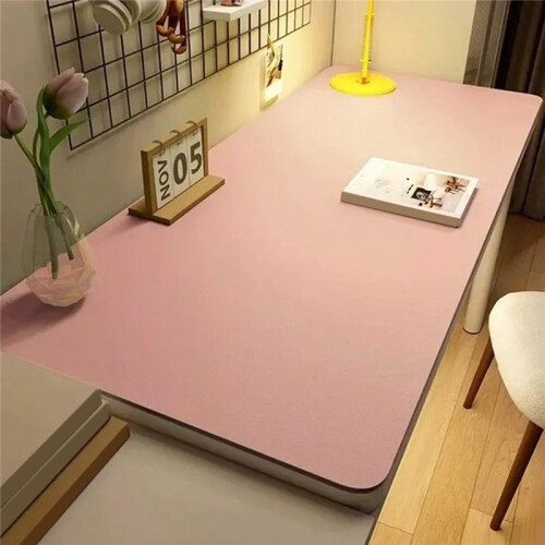 Study Desk Mat Leather Table Cloth Table Protector for Home EasyClean Waterproof TeaCoaster Keyboard Mouse Mat 40x60cm,C