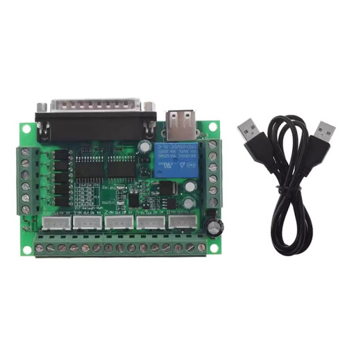 2X MACH3 Engraving Machine 5 Axis CNC Breakout Board with Optical Coupler for Stepper Motor Drive Controller 1