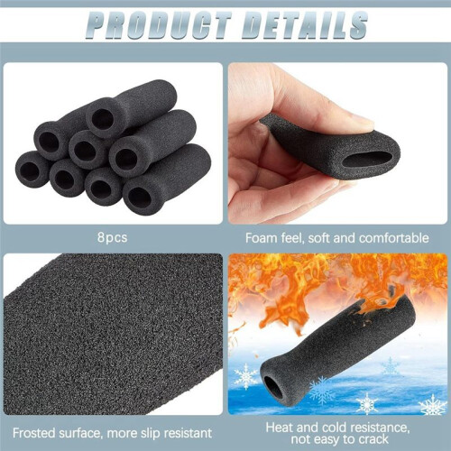 Foam Cane Handle Grip Replacement Offset Walking Hand Foam Handle for Bicycle Handlebars Walking Cane 4pcs 2
