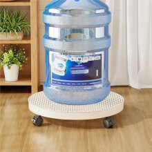 Metal Rolling Plant Pot Tray with Water Pan Four-Way Universal Wheels for Home Room Decoration and Storage
