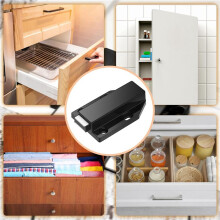 16 Pack Magnetic Push Heavy Duty Push to Open Cabinet Hardware Push Release Magnets Touch , Black