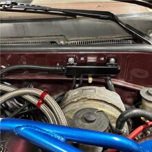 2X 6-Poorts Vacuümblok Inlaatspruitstukkit Brandstof-Wastegate Turbo Boost 1/8NPT voor Boostcontrollers en Meters, voor Racen
