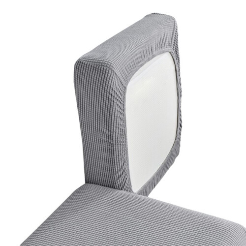6X Stretch-Sofakissenbezug, Hochelastischer Stoff, Sofasitz, Sofabezug, Stoff, Sofakissenbezug, Grau 1