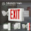 LED Exit Sign with Emergency Lights,Adjustable LED Emergency Exit Lights with Battery Backup,Exit Sign for Business 2