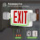 LED Exit Sign with Emergency Lights,Adjustable LED Emergency Exit Lights with Battery Backup,Exit Sign for Business 7