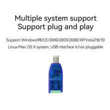 6X Industriell USB To RS485 RS232 Konverter Upgrade Schutz RS485 Konverter Kompatibilität V2.0 Standard -485 Verbinder