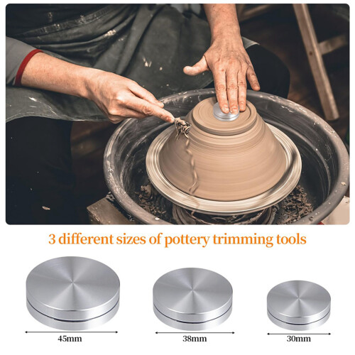 9 Pack Ceramic Clay Pottery Throwing Trimming Spinner Tool, Clay Ceramic Rotary Rotary Clay Small Tools for Potter