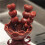 Cute Dessert Fruit Fork Household Tableware Ceramic Storage Tank Stainless Steel Small Fork Set 5