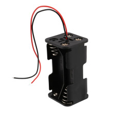 6X Black Tow Layers 4 X 1.5V AA Batteries Battery Holder Case Box W Wire Leads