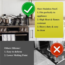 Stove Covers Stainless Steel Oven Side Filler Stove Counter Cover Stove Top & Counter Range Trim Kit