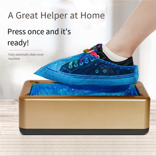 Macchina Automatica per Copriscarpe con 100 Copriscarpe Monouso, Distributore Automatico di Copriscarpe A Mani Libere per Casa e Ufficio A 2