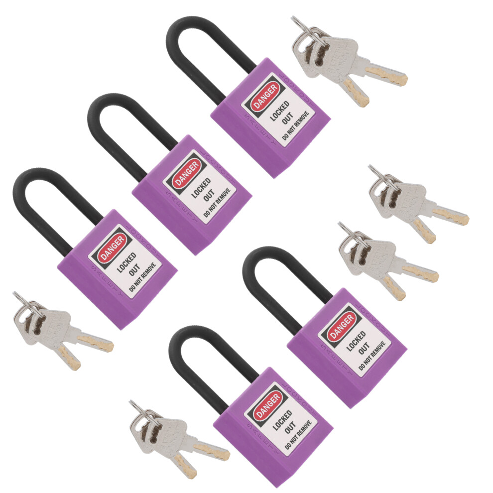 Safety Lockout Padlock 38Mm Nylon Skid Resistance For Industrial Sites 4351390866704