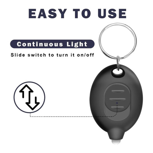 12pcs  LED Keychain Flashlight Micro-Pocket Light, Emergency LED Key Ring Flashlight, Batteries Included 2