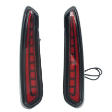 For Type R 2023 2024 3 in 1 Rear Bumper Reflector Brake Light Turn Signal Lamp DRL Tail Lights Red