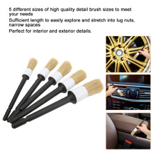 5-teiliges Detailbürsten Set für Autoinnenraum &