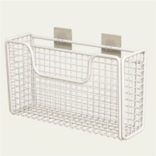 Punch-Free Kitchen Cabinet Door Storage Box Iron Rack Wall-Mounted Cabinet Plastic Wrap Rack Bathroom Refrigerator Rack