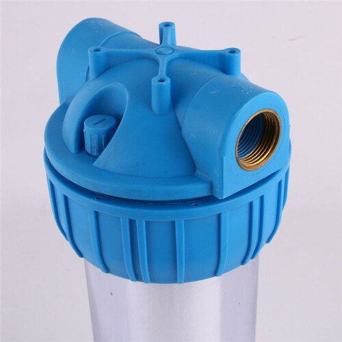 Household Water Purifier Pre-Filter Bottle 3/4in Copper Thread Interface Transparent Filter Bottle Pipeline 3/4in 2
