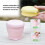 5PCS Silicone Foldable Travel Cup, 6oz Silicone Folding Camping Cup with Lids Foldable Drinking Water Cup 4