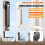 Folding Wall-Mounted Clothes Drying with Suction Cup Foldable Retractable Portable Clothes Drying Folding Clothes Racks 4