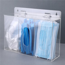 Suporte de Parede para Luvas de Acrílico, Organizador para Máscaras, Protetores Auriculares, Barba e Sapatos - Ideal para Restaurantes