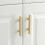 Brass Cabinet Handle - Modern Minimalist Design for Wardrobe and Drawer B 3
