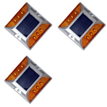 3X LED-Zonne- Grondmarkeringsverlichting Waterdichte Buiten Oprit Weg Snelweg Spike Lamp