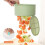 Sink Hanging Strainer Basket Openable Bottom Cover Detachable, Multifunctional Drain Garbage Filter Kitchen Bas Green 7