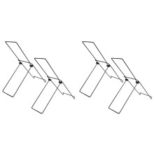 4pcs Garden Solar Panel Stand Solar Panel Holder Steel Panel Mobile Rack Foldable Solar Panel Support Bracket