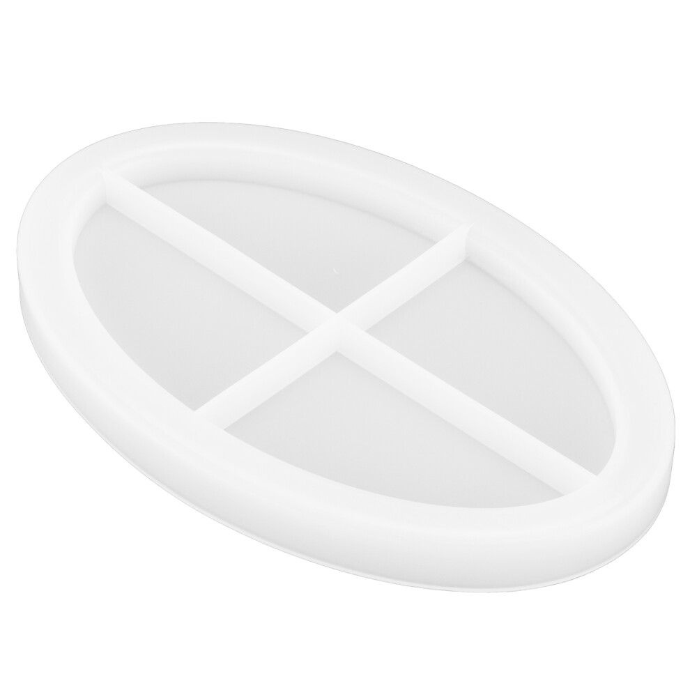 Resin Craft Fruit Tray Mold Silicone Oval 20X10cm Smooth Diy Decor Plate 7651390867679