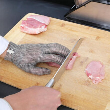 Anti Cutting Gloves Stainless Steel Mesh Glove Adjustable Wrist Buckle Multi-Purpose Butcher Glove M Model