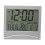 Digital Wall Clock Clock Decor Perpetual Calendar Alarm Clock Silver 4